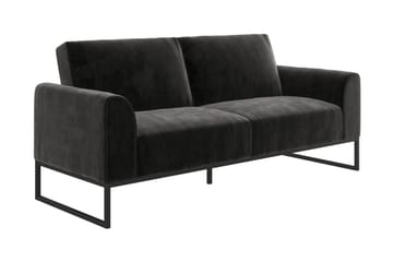 Gonxhe 2-seter Rektangulær Sovesofa 113x179 cm i Fløyel - Svart - Møbler - Sofaer - Sovesofaer