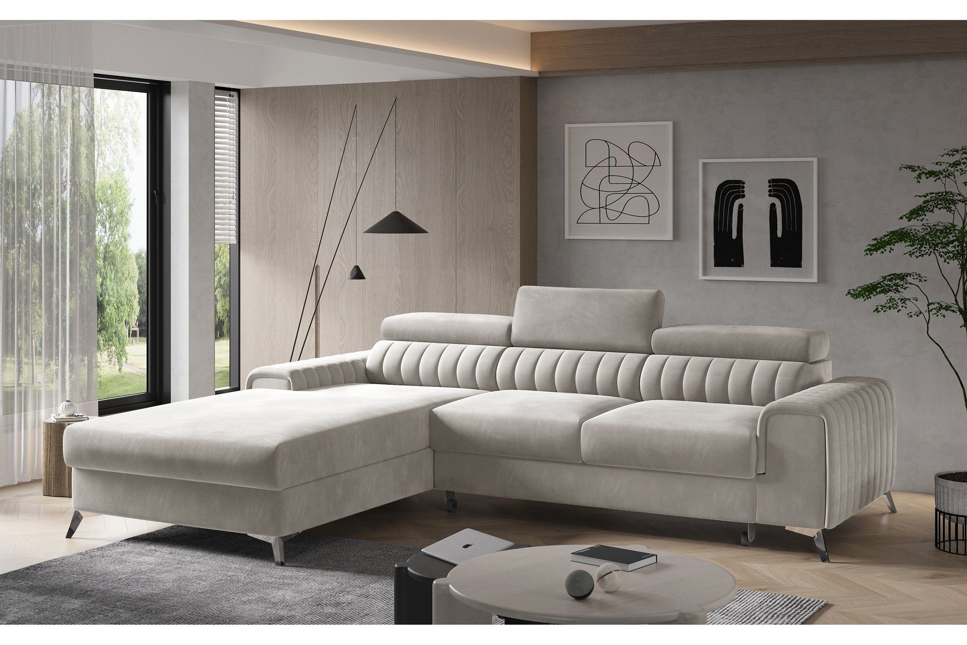 Grayson Divansofa Venstre - Beige