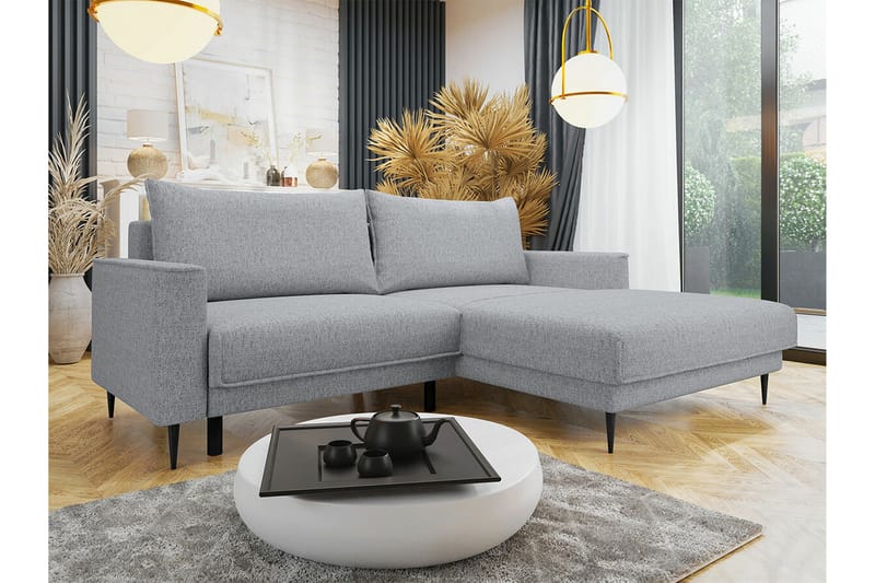 Graystone 2-seters Hjørnesovesofa - Lysegrå - Møbler - Sofaer - Sovesofaer
