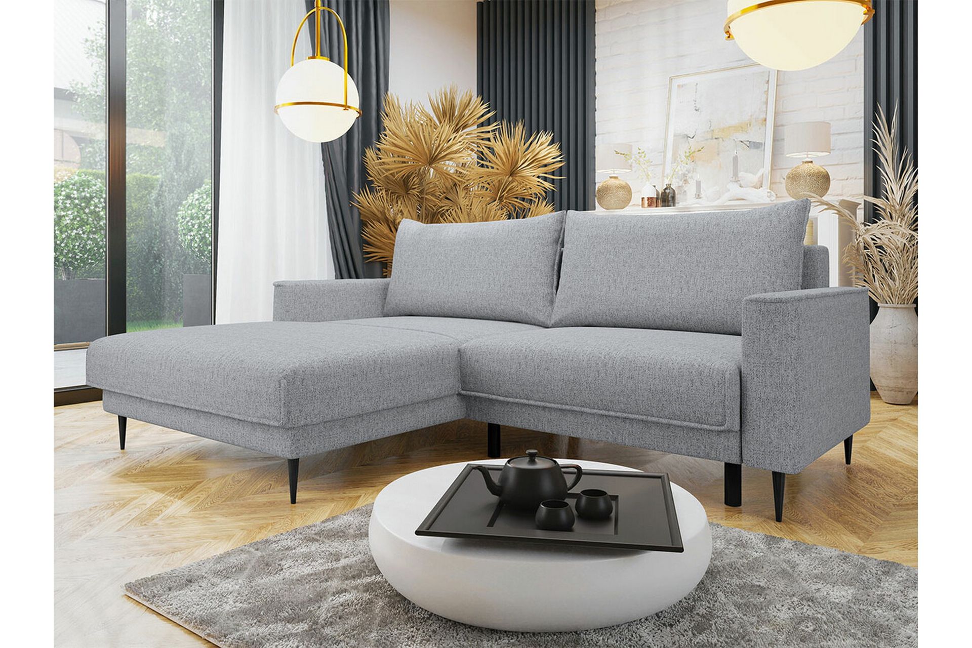 Graystone 2-seters Hjørnesovesofa - Lysegrå - Møbler - Sofaer - Sovesofaer