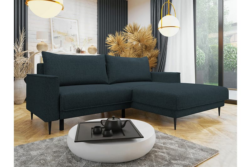 Graystone 2-seters Hjørnesovesofa - Mørkeblå - Møbler - Sofaer - Sovesofaer
