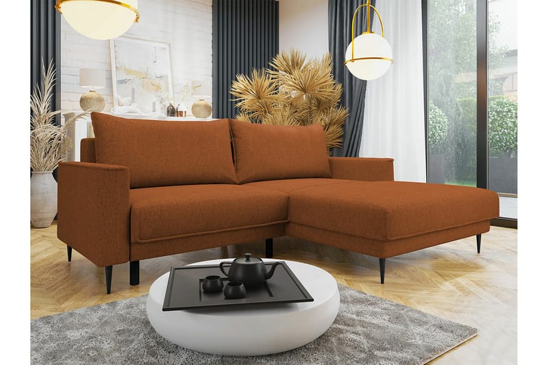 Graystone 2-seters Hjørnesovesofa - Oransje - Møbler - Sofaer - Sovesofaer