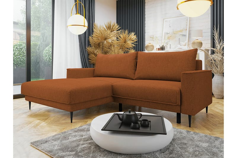 Graystone 2-seters Hjørnesovesofa - Oransje - Møbler - Sofaer - Sovesofaer