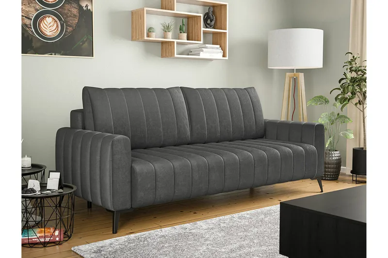 Graystone 2-sits Bäddsoffa Dark grey - Møbler - Sofaer - Sovesofaer