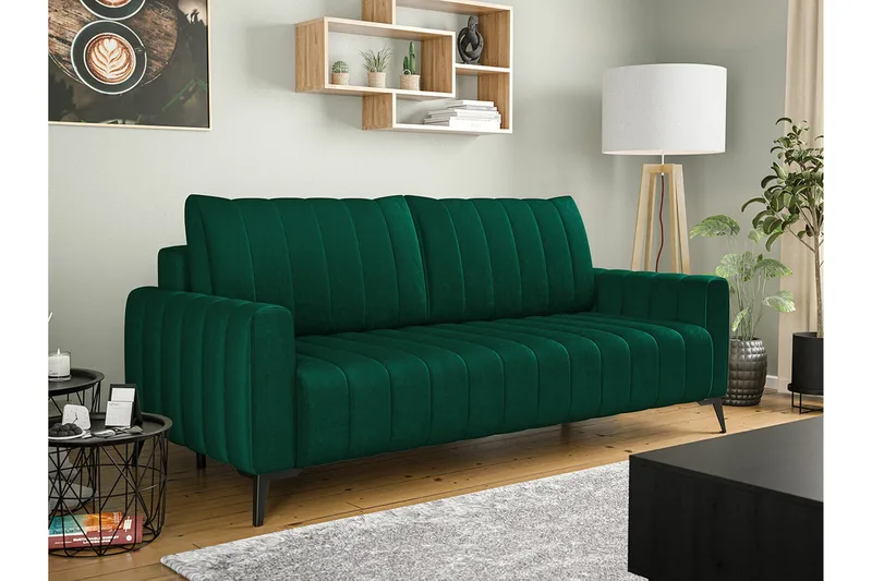 Graystone 2-sits Bäddsoffa NO_BRAND Dark green - Møbler - Sofaer - Sovesofaer