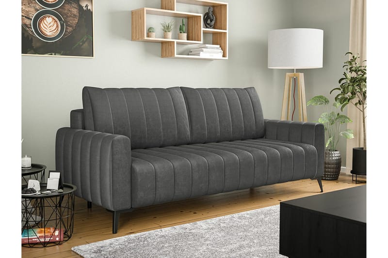 Graystone 2-sits Bäddsoffa NO_BRAND Dark grey - Møbler - Sofaer - Sovesofaer