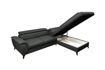 Graystone 3-seter Høyre Hjørnesovesofa med Oppbevaring i Stoff - Beige - Møbler - Sofaer - Sovesofaer