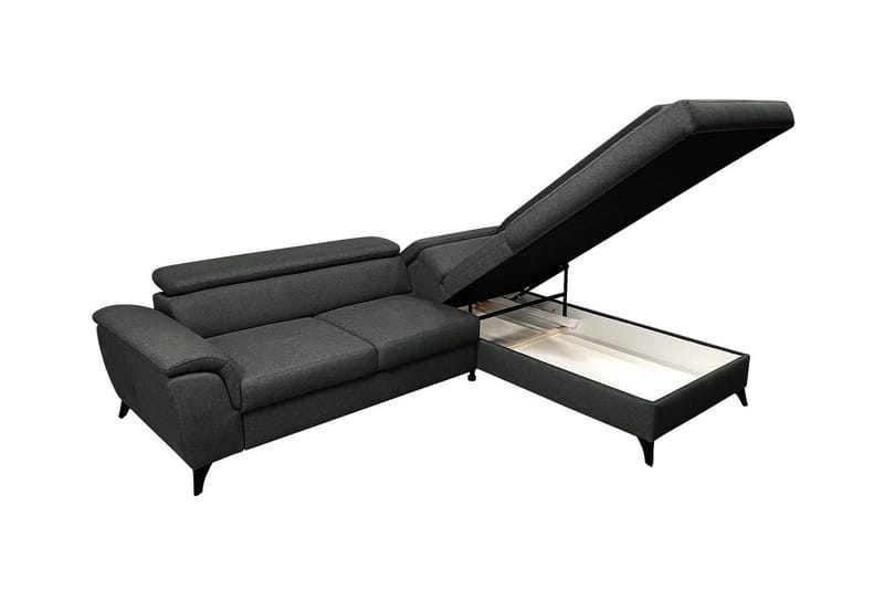 Graystone 3-seter Høyre Hjørnesovesofa med Oppbevaring i Stoff - Beige - Møbler - Sofaer - Sovesofaer