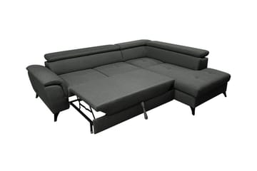 Graystone 3-seter Venstre Hjørnesovesofa med Oppbevaring i Stoff - Beige - Møbler - Sofaer - Sovesofaer