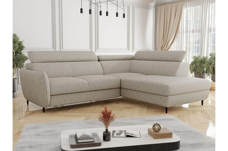 Graystone 3-seters Hjørnesovesofa - Beige - Møbler - Sofaer - Sovesofaer