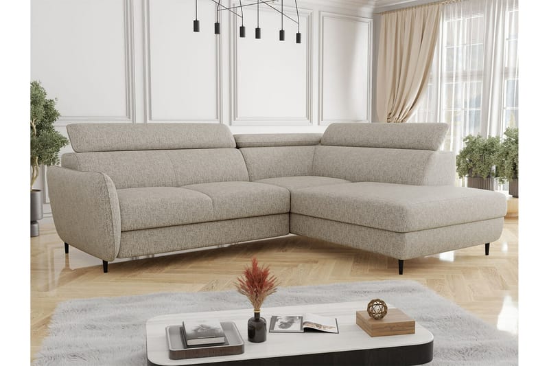 Graystone 3-seters Hjørnesovesofa - Beige - Sovesofaer - Hjørnesovesofa