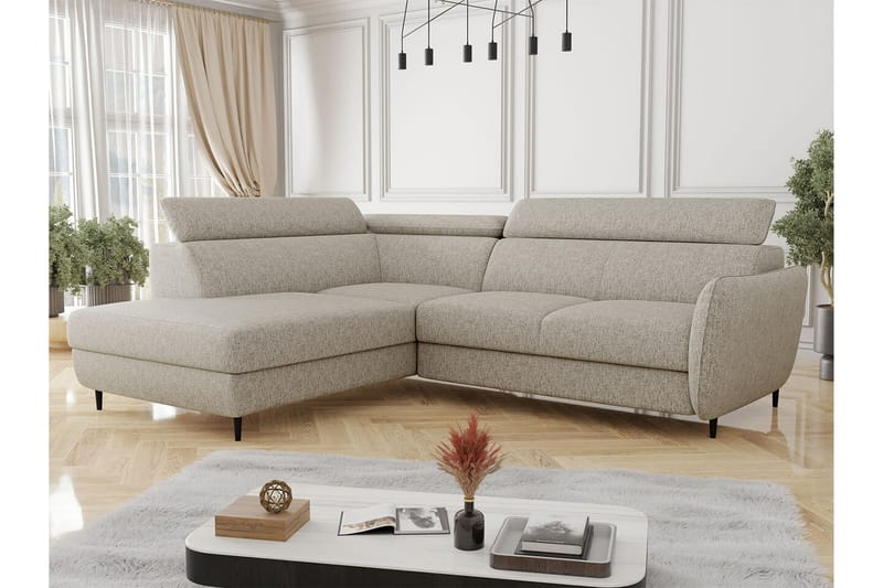 Graystone 3-seters Hjørnesovesofa - Beige - Sovesofaer - Hjørnesovesofa