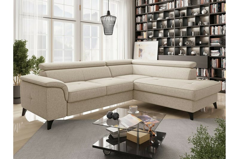 Graystone 3-seters Hjørnesovesofa - Beige - Sovesofaer - Hjørnesovesofa