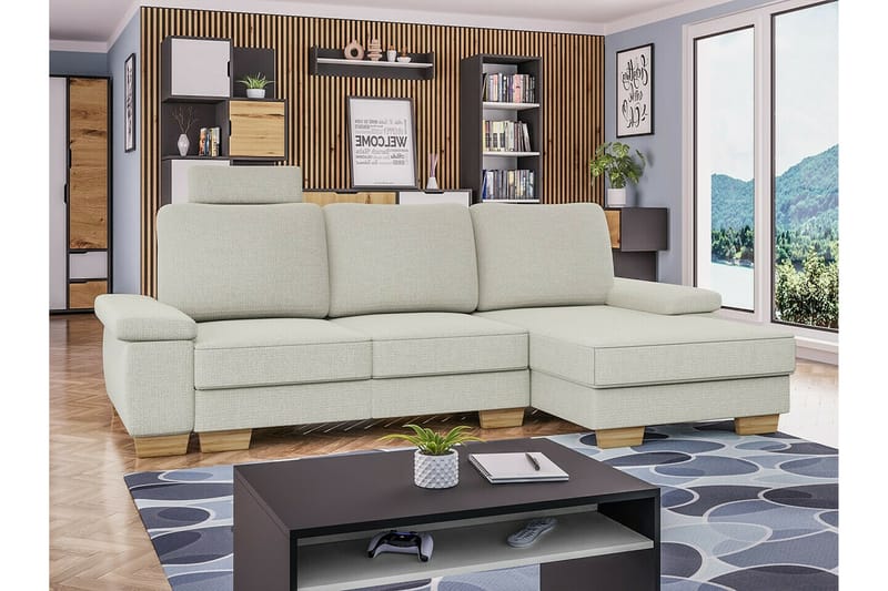 Graystone 3-seters Hjørnesovesofa - Beige - Møbler - Sofaer - Sovesofaer