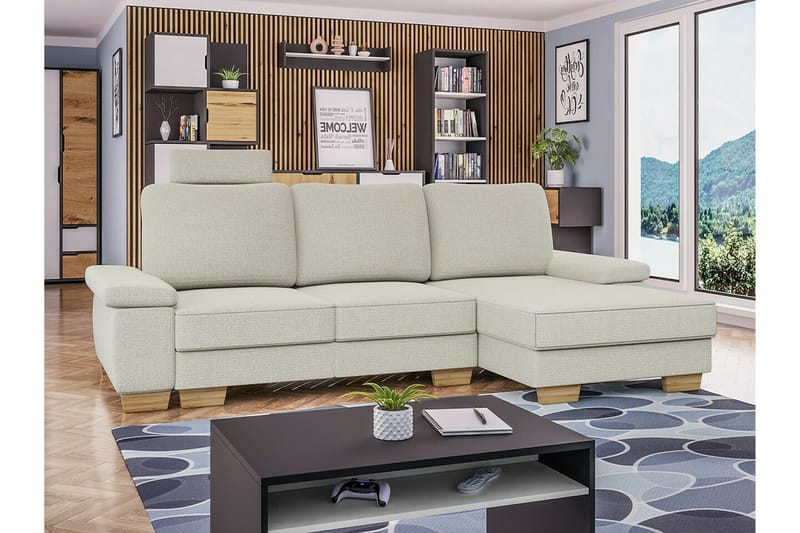 Graystone 3-seters Hjørnesovesofa - Beige - Sovesofaer - Hjørnesovesofa