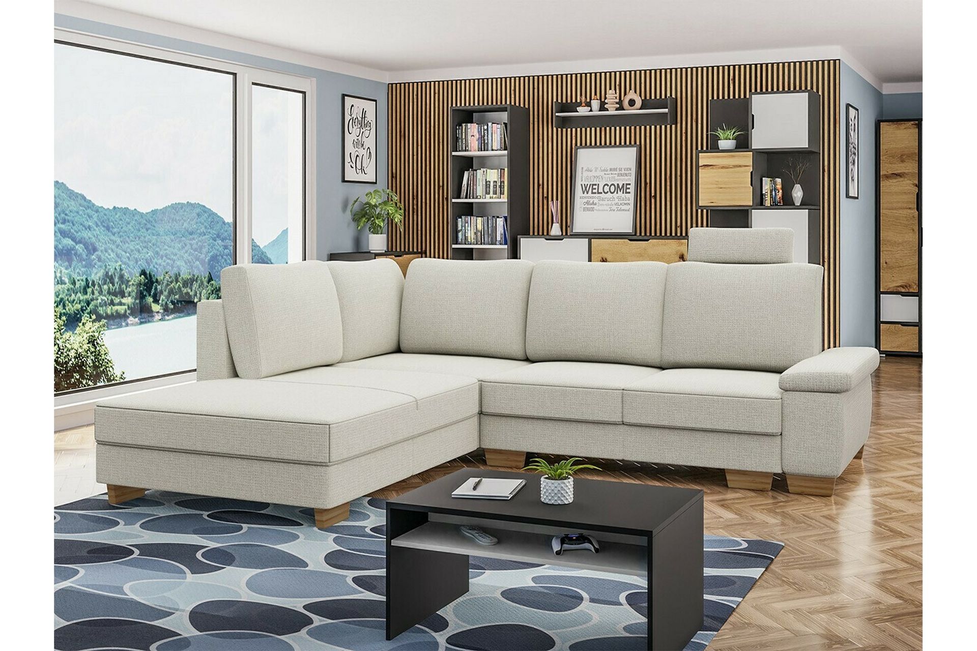 Graystone 3-seters Hjørnesovesofa - Beige - Møbler - Sofaer - Sovesofaer