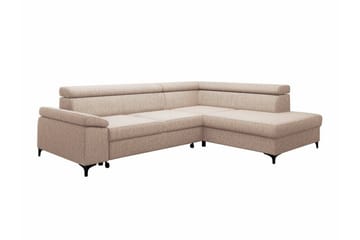 Graystone 3-seters Hjørnesovesofa - Cream - Møbler - Sofaer - Sovesofaer