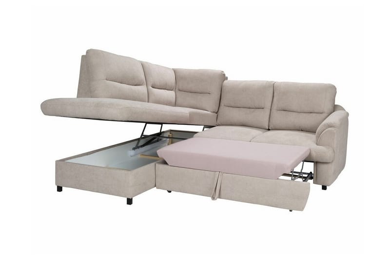 Graystone 3-seters Hjørnesovesofa - Cream - Møbler - Sofaer - Sovesofaer