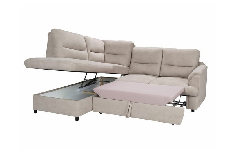 Graystone 3-seters Hjørnesovesofa - Cream - Møbler - Sofaer - Sovesofaer
