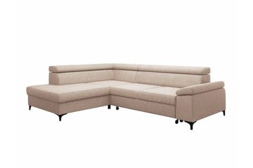 Graystone 3-seters Hjørnesovesofa - Cream - Møbler - Sofaer - Sovesofaer