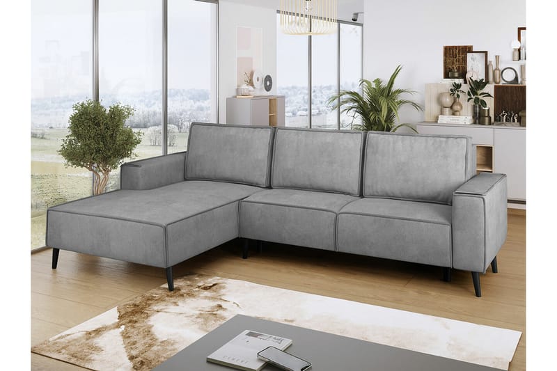 Graystone 3-seters Hjørnesovesofa - Lysegrå - Møbler - Sofaer - Sovesofaer