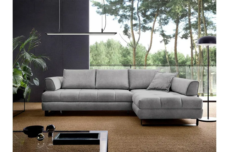 Graystone 3-seters Hjørnesovesofa - Lysegrå - Møbler - Sofaer - Sovesofaer