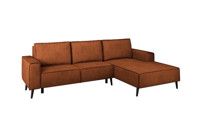 Graystone 3-seters Hjørnesovesofa - Mørk Oransje - Møbler - Sofaer - Sovesofaer