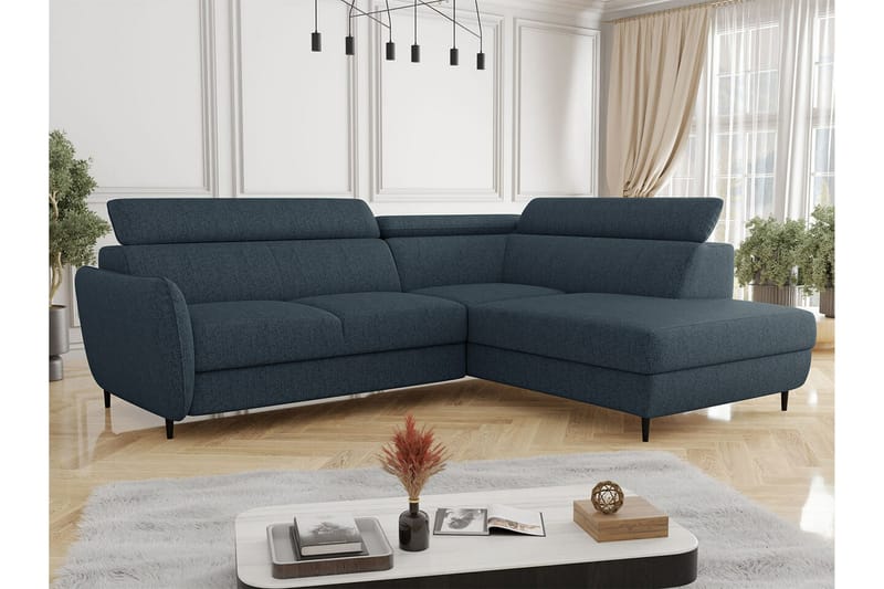Graystone 3-seters Hjørnesovesofa - Mørkeblå - Møbler - Sofaer - Sovesofaer