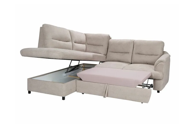 Graystone 3-seters Hjørnesovesofa - Mørkegrå - Møbler - Sofaer - Sovesofaer