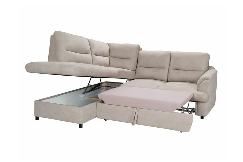 Graystone 3-seters Hjørnesovesofa - Mørkegrå - Møbler - Sofaer - Sovesofaer