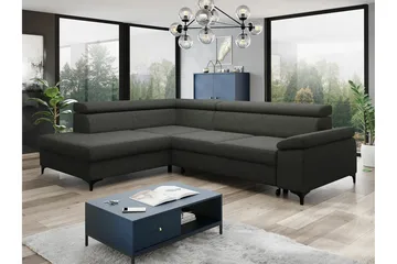 Graystone 3-seters Hjørnesovesofa - Mørkegrå - Møbler - Sofaer - Sovesofaer