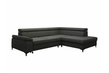 Graystone 3-seters Hjørnesovesofa - Mørkegrå - Møbler - Sofaer - Sovesofaer