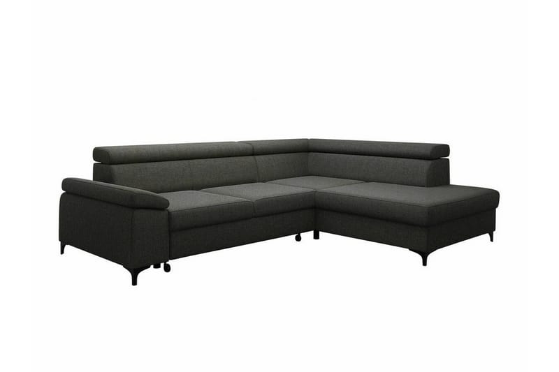 Graystone 3-seters Hjørnesovesofa - Mørkegrå - Møbler - Sofaer - Sovesofaer