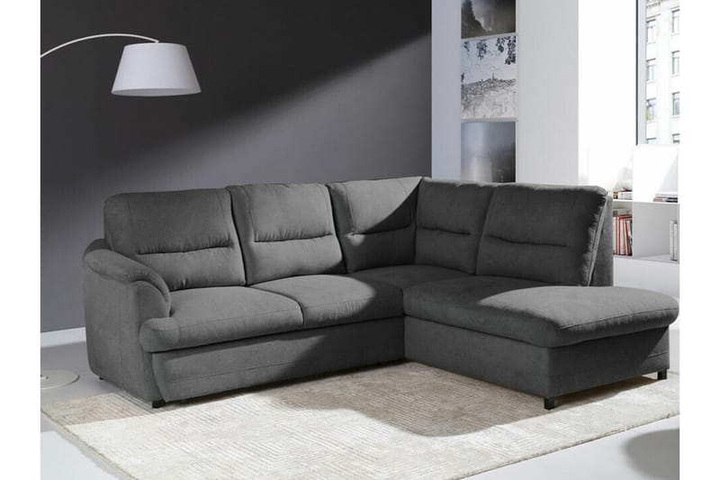 Graystone 3-seters Hjørnesovesofa - Mørkegrå - Møbler - Sofaer - Sovesofaer