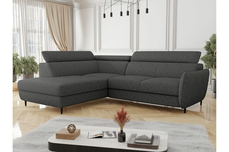 Graystone 3-seters Hjørnesovesofa - Mørkegrå - Møbler - Sofaer - Sovesofaer