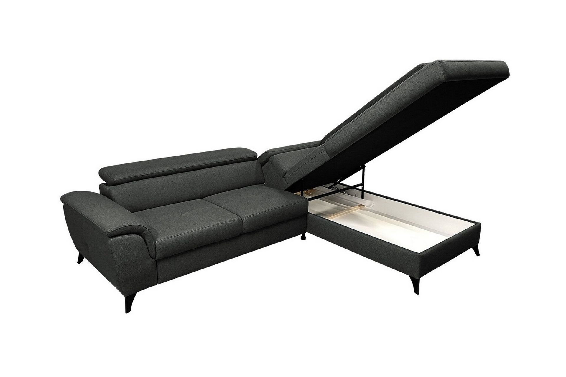 Graystone 3-seters Hjørnesovesofa - Mørkegrå - Møbler - Sofaer - Sovesofaer