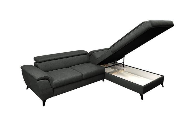 Graystone 3-seters Hjørnesovesofa - Mørkegrå - Møbler - Sofaer - Sovesofaer