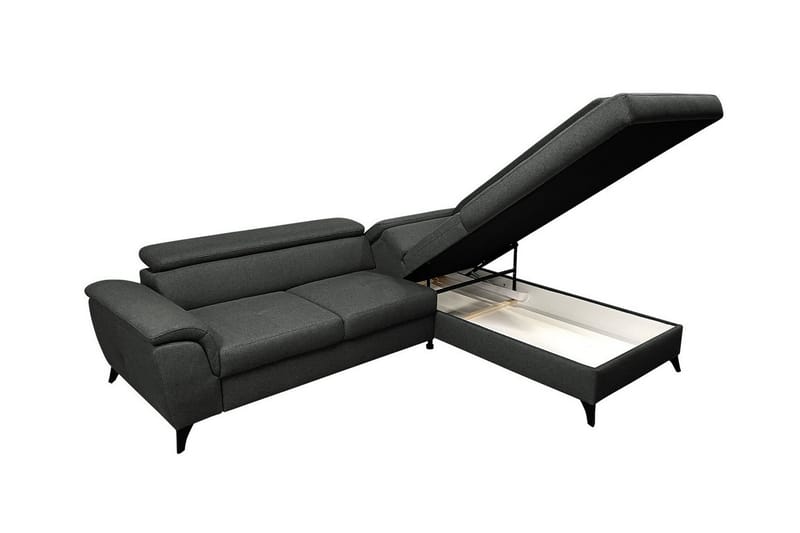 Graystone 3-seters Hjørnesovesofa - Mørkegrå - Møbler - Sofaer - Sovesofaer
