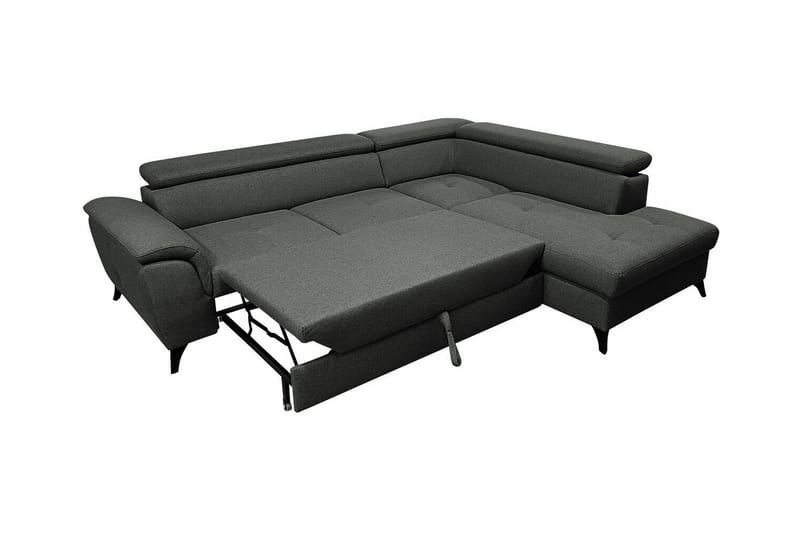Graystone 3-seters Hjørnesovesofa - Mørkegrå - Møbler - Sofaer - Sovesofaer