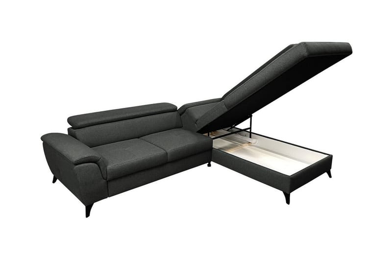 Graystone 3-seters Hjørnesovesofa - Mørkegrå - Møbler - Sofaer - Sovesofaer