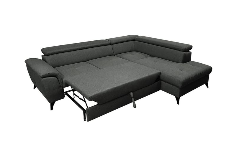 Graystone 3-seters Hjørnesovesofa - Mørkegrå - Møbler - Sofaer - Sovesofaer