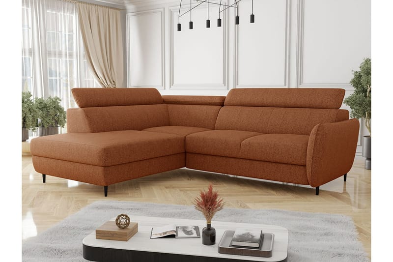 Graystone 3-seters Hjørnesovesofa - Oransje - Møbler - Sofaer - Sovesofaer