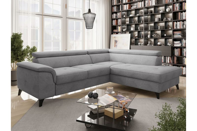 Graystone 4-seters Hjørnesovesofa - Lysegrå - Møbler - Sofaer - Sovesofaer