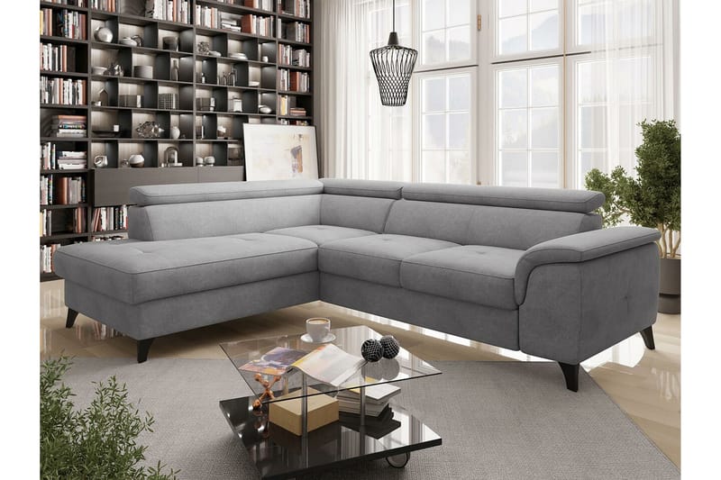 Graystone 4-seters Hjørnesovesofa - Lysegrå - Møbler - Sofaer - Sovesofaer