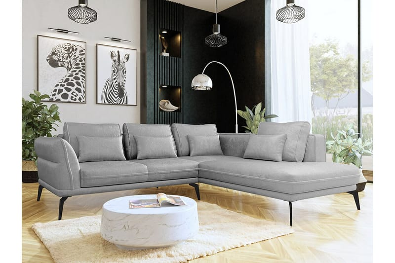 Graystone 4-seters Hjørnesovesofa - Lysegrå/Mørkegrå - Møbler - Sofaer - Sovesofaer