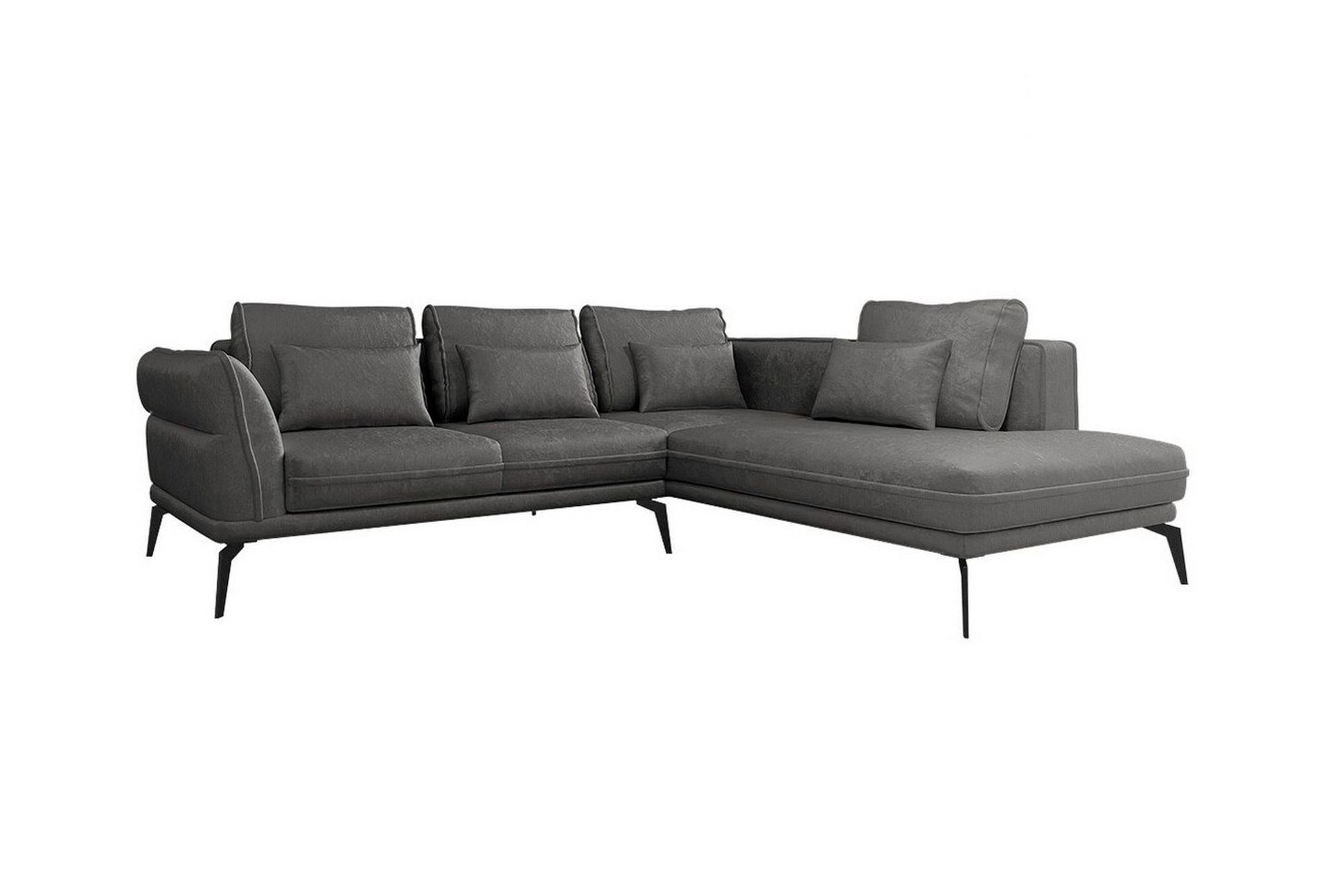 Graystone 4-seters Hjørnesovesofa - Mørkegrå - Møbler - Sofaer - Sovesofaer