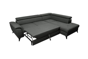 Graystone 4-seters Hjørnesovesofa - Mørkegrå - Møbler - Sofaer - Sovesofaer
