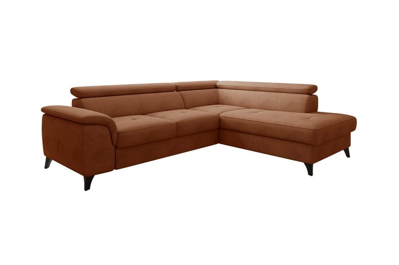 Graystone 4-seters Hjørnesovesofa - Oransje/Brun - Møbler - Sofaer - Sovesofaer