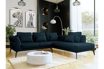 Graystone 4-sits Hörnbäddsoffa Dark blue - Møbler - Sofaer - Sofa med sjeselong - 4 seters sofa med divan
