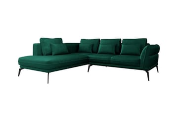Graystone 4-sits Hörnbäddsoffa Dark green - Møbler - Sofaer - Sofa med sjeselong - 4 seters sofa med divan